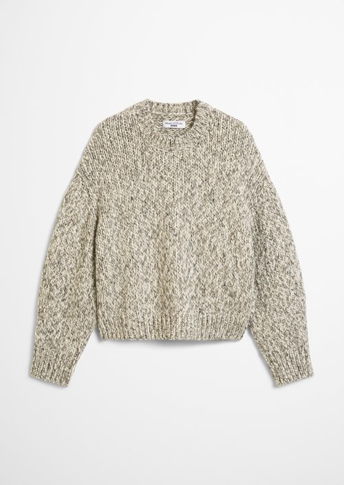 Relaxed chunky knit sweater — Black
