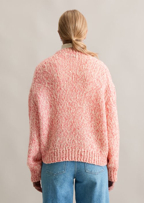 Relaxed chunky knit sweater — Light Pink