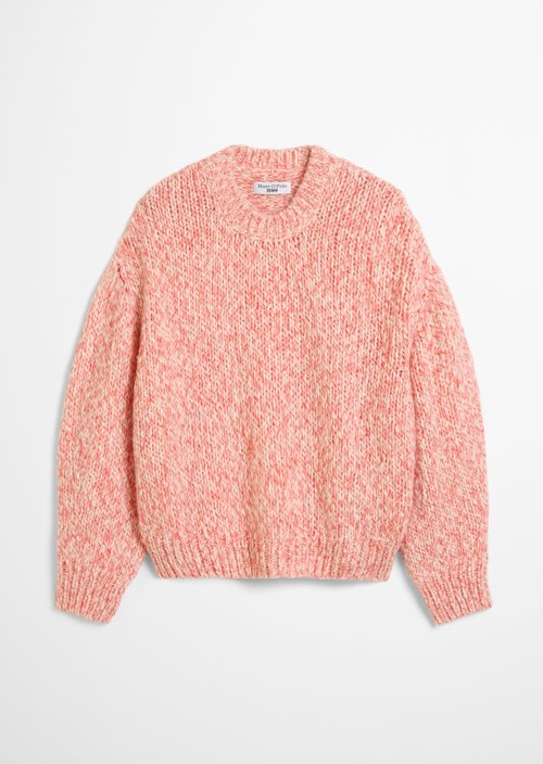 Relaxed chunky knit sweater — Light Pink