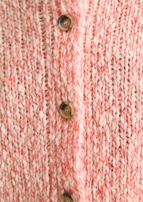 Relaxed chunky cardigan — Light Pink