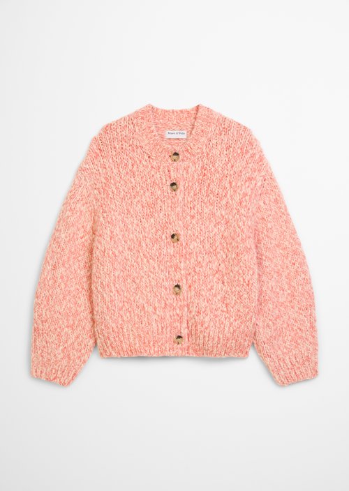 Relaxed chunky cardigan — Light Pink