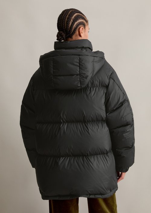 Oversize down puffer jacket — Black