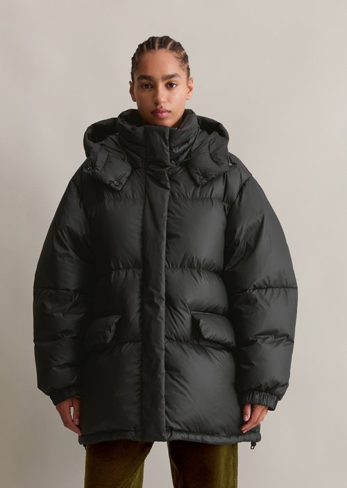 Oversize down puffer jacket — Black