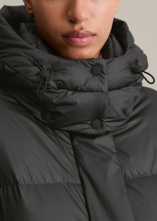 Oversize down puffer jacket — Black