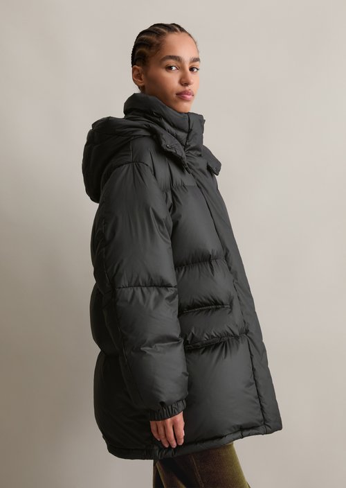 Oversize down puffer jacket — Black