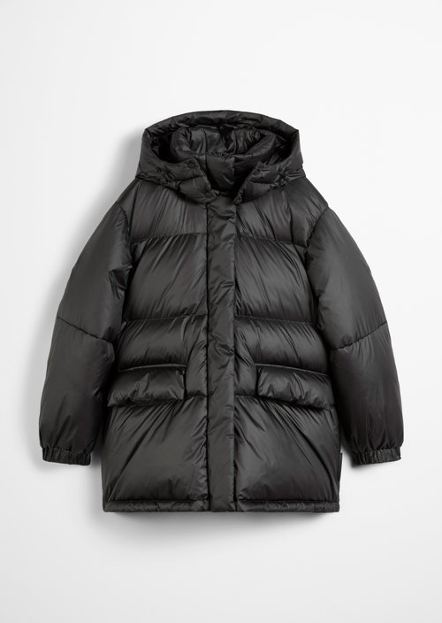 Oversize down puffer jacket — Black