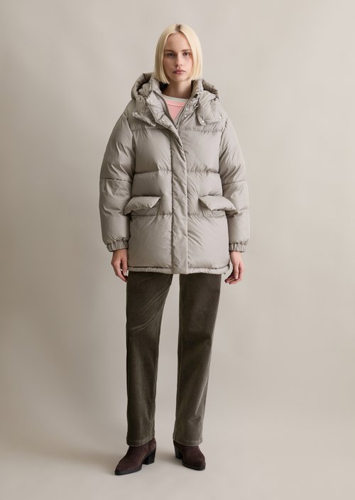 Oversize down puffer jacket — Grey Eternity
