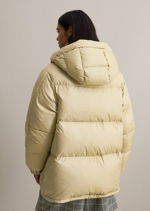 Oversize down puffer jacket — Artichoke Leaf