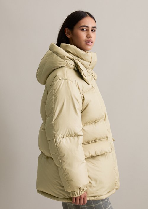 Oversize down puffer jacket — Artichoke Leaf