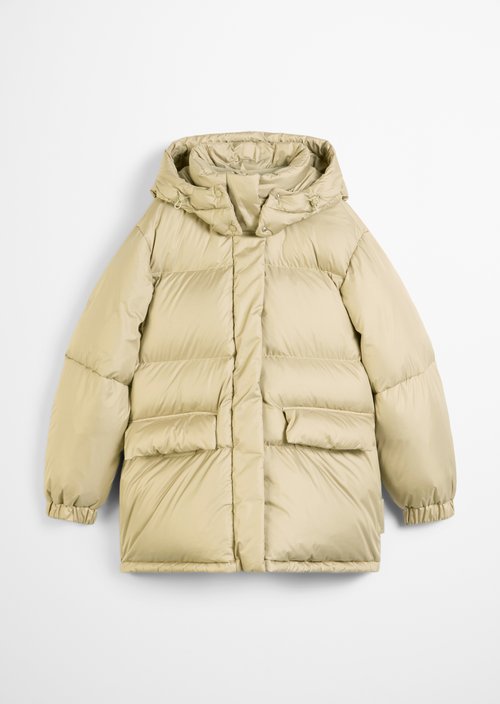 Oversize down puffer jacket — Artichoke Leaf