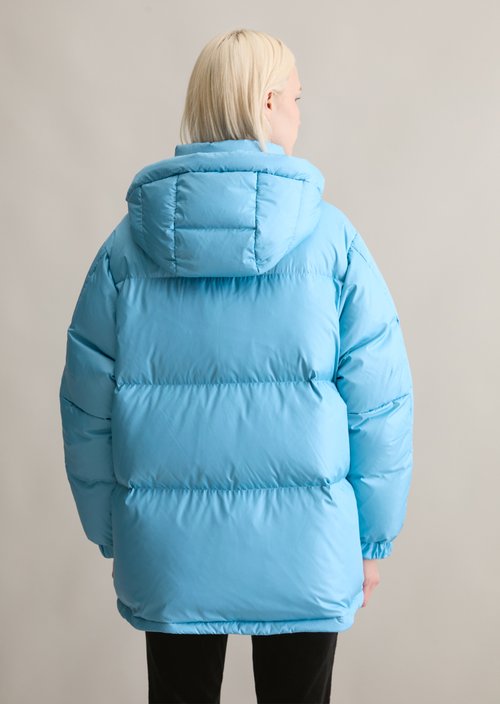 Oversize down puffer jacket — Azure Sky (alternate view)