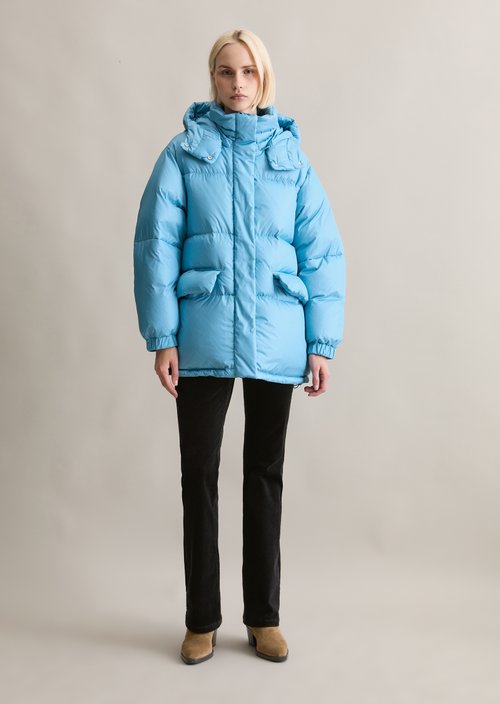 Oversize down puffer jacket — Azure Sky