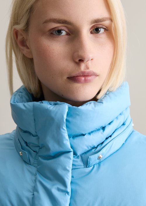 Oversize down puffer jacket — Azure Sky
