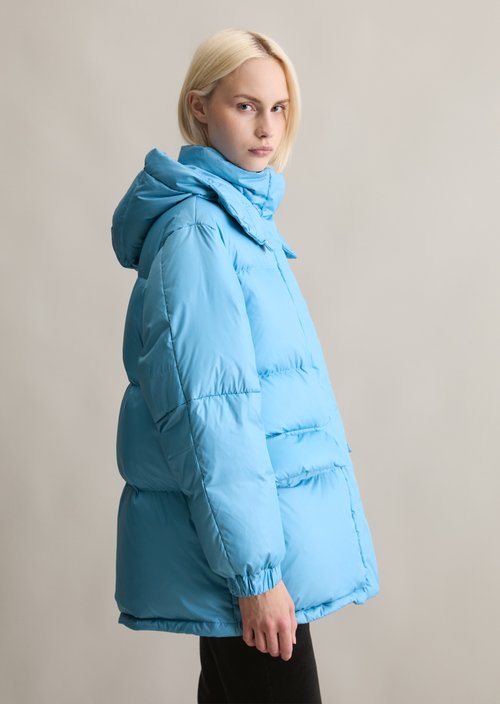 Oversize down puffer jacket — Azure Sky