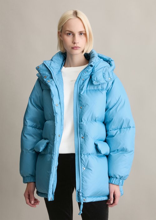 Oversize down puffer jacket — Azure Sky