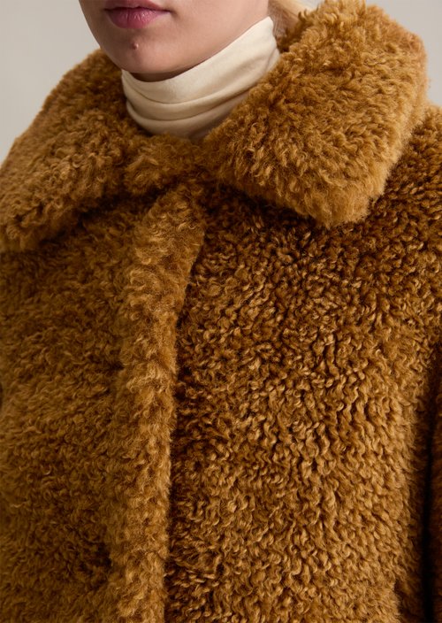 Teddy jacket regular — True Brown