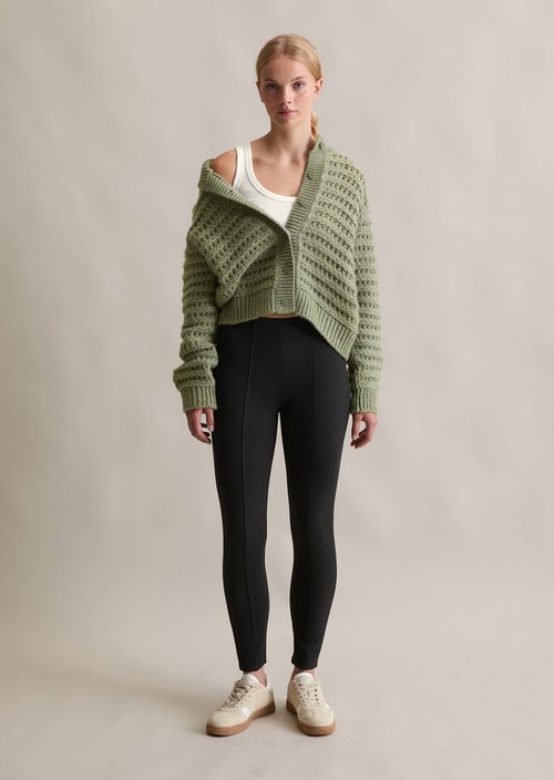 Jersey pants slim — Black
