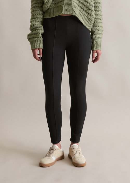 Jersey pants slim — Black