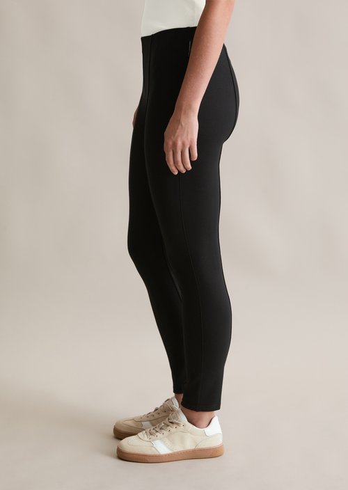 Jersey pants slim — Black
