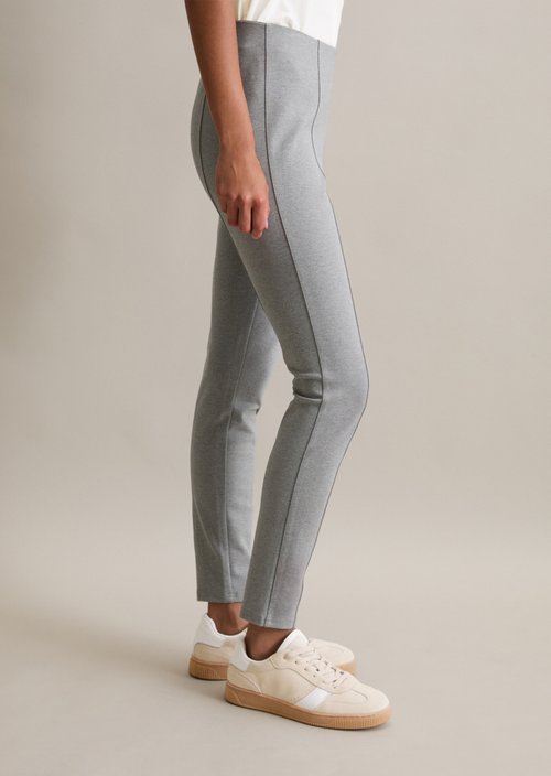 Jersey pants slim — Dark Shadow Melange