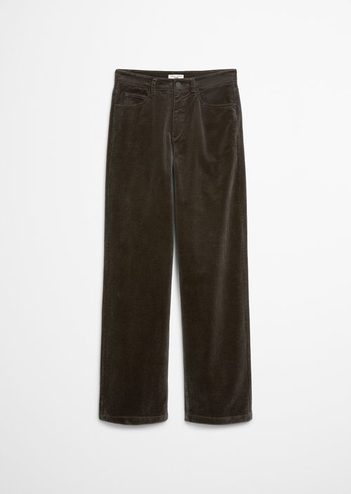 Corduroy pants model Tomma wide — Cloudburst