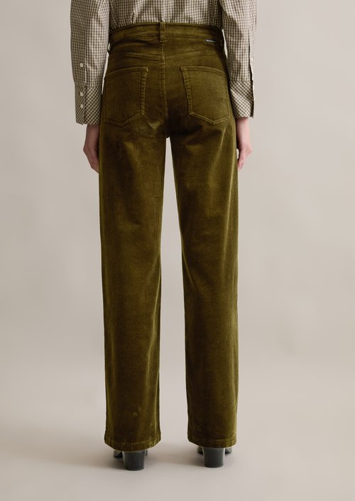 Corduroy pants model Tomma wide — Burnished Logs