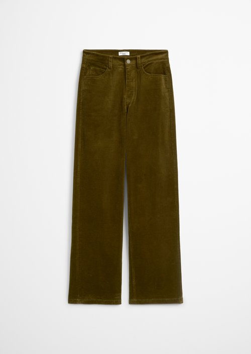 Corduroy pants model Tomma wide — Burnished Logs