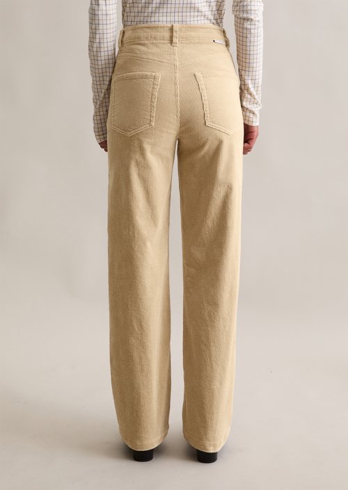 Corduroy pants model Tomma wide — Frosty Sand