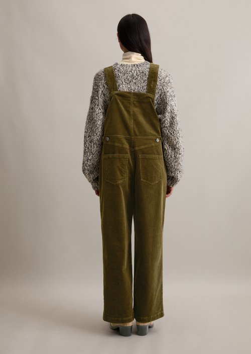 Relaxed corduroy overall — Burnished Logs