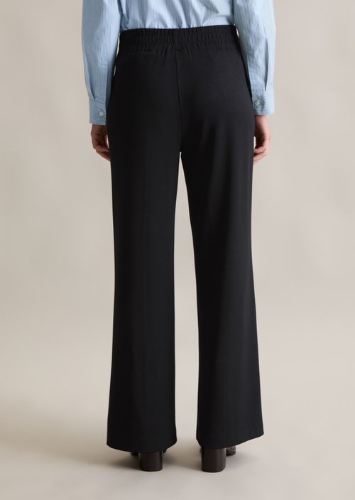 Jersey track pants regular — Black