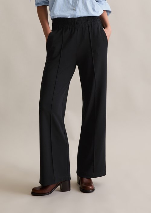Jersey track pants regular — Black
