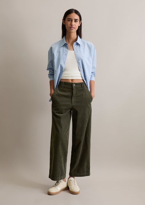 Corduroy pants loose — Pineneedle