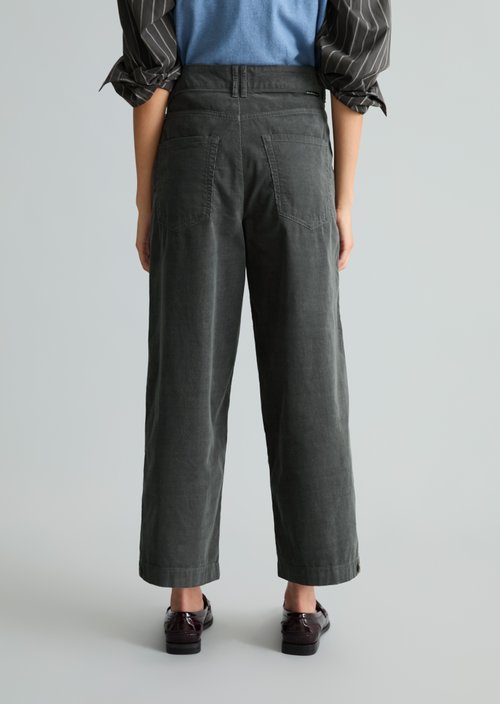 Corduroy pants loose — Light Graphite
