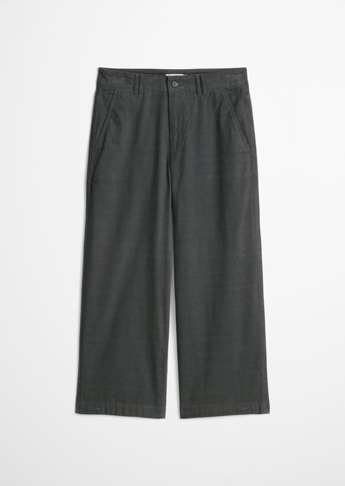 Corduroy pants loose — Light Graphite