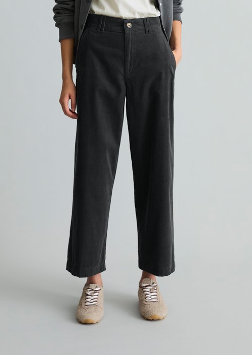 Corduroy pants loose — Blue Depths