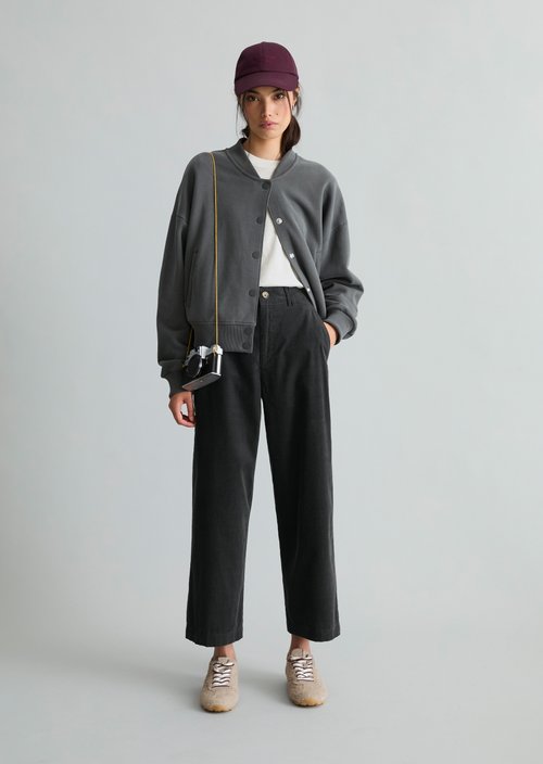 Corduroy pants loose — Blue Depths