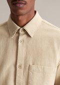 トップス marka BASE BALL SHIRT ORGANIC LINEN 1 Beige organic poplin zip shirt with hidden logo | Marni
