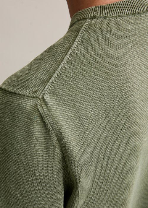Garment dye sweater regular — Oak Ash