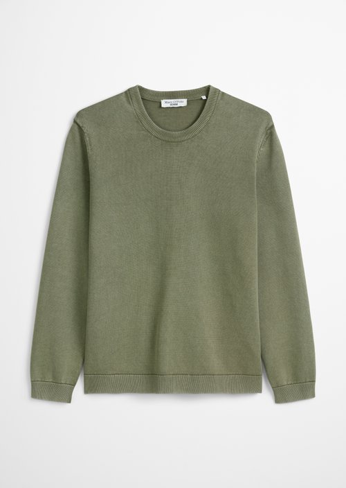 Garment dye sweater regular — Oak Ash