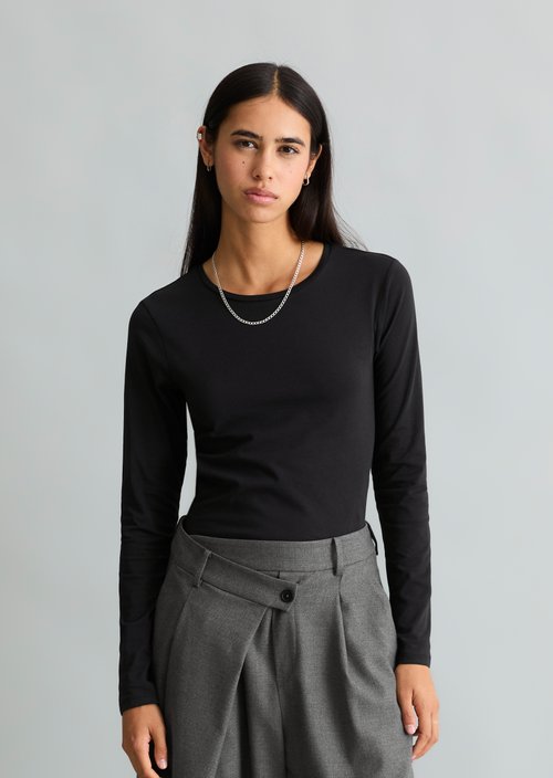 Longsleeve slim — Black