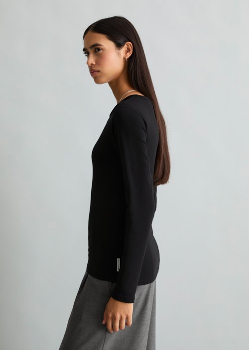 Longsleeve slim — Black