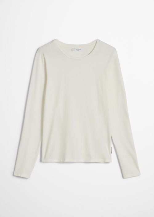 Longsleeve slim — Silky White