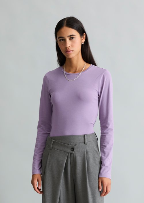 Longsleeve slim — Lumi Lilac