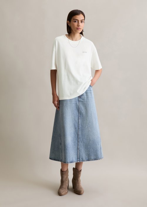 Logo T-shirt relaxed — Silky White