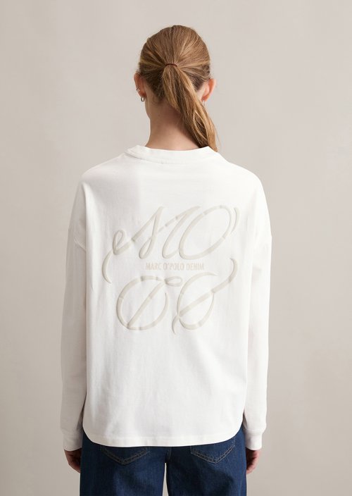 Relaxed longsleeve — Silky White
