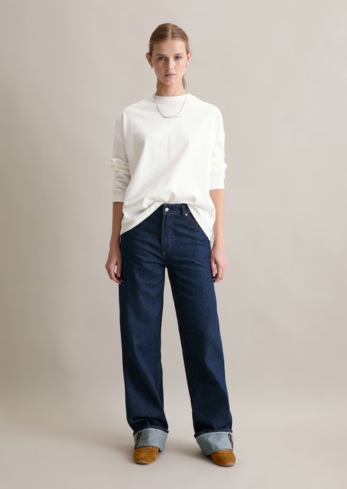 Relaxed longsleeve — Silky White