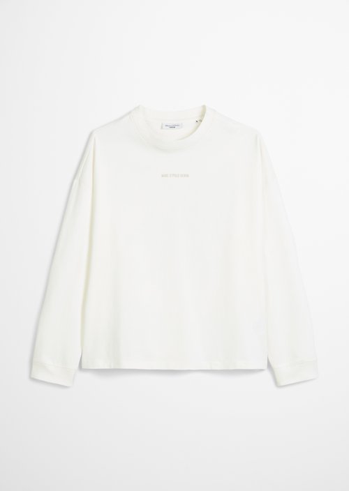Relaxed longsleeve — Silky White