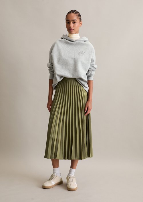 Pleated skirt A-Shape — Desert Sage