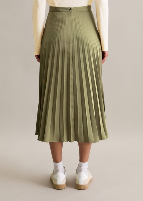 Pleated skirt A-Shape — Desert Sage (alternate view)