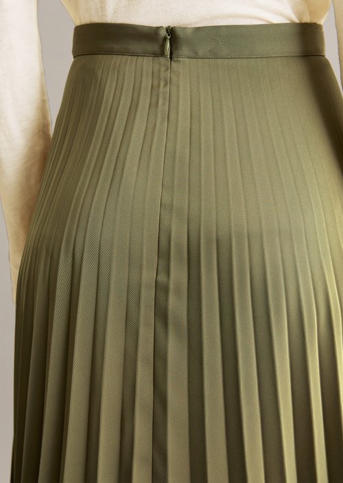 Pleated skirt A-Shape — Desert Sage